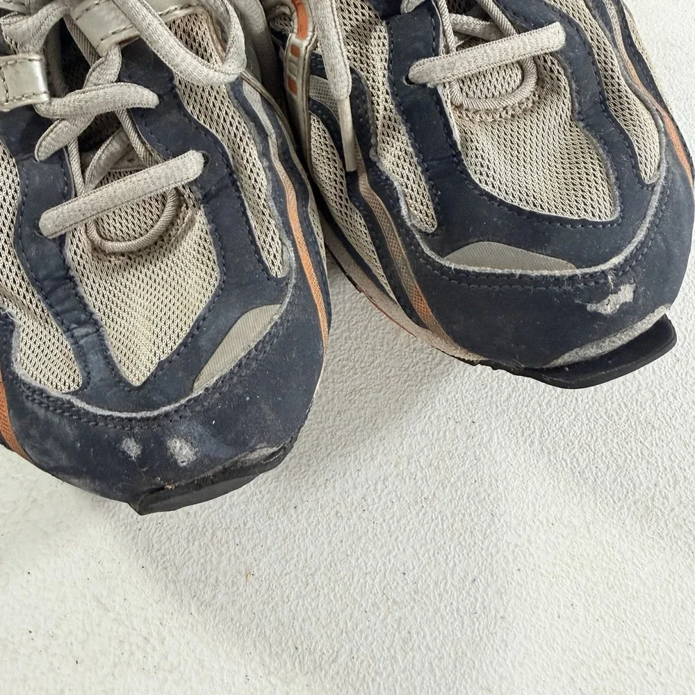 Vintage ASICS Gel-Creed 2002 Men's Blue Orange Silver Running Shoes Size 11 READ